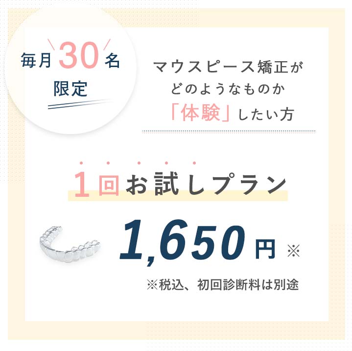 1回お試しプラン1,650円